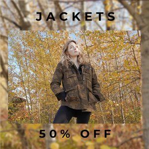 ALL JACKETS 50% OFF